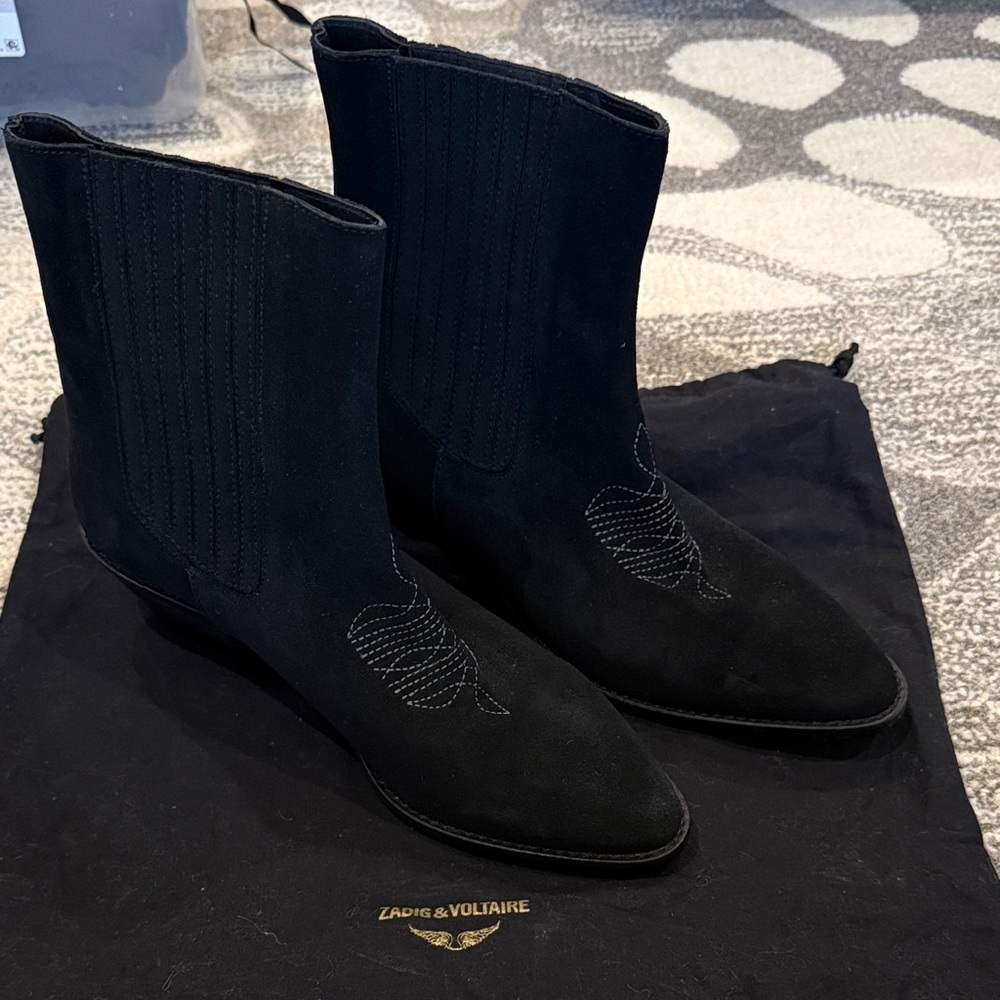 Zadig & Voltaire women’s Black Western Boots